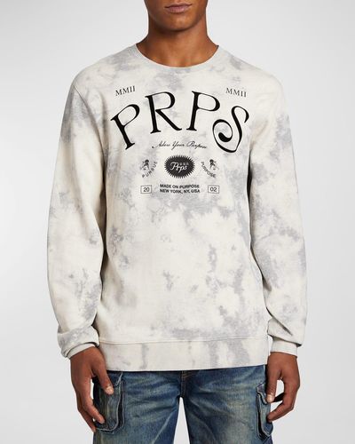 PRPS Bleached Concrete Logo Sweatshirt - Gray