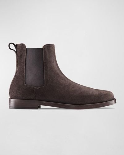KOIO Trento Suede Chelsea Boots - Brown