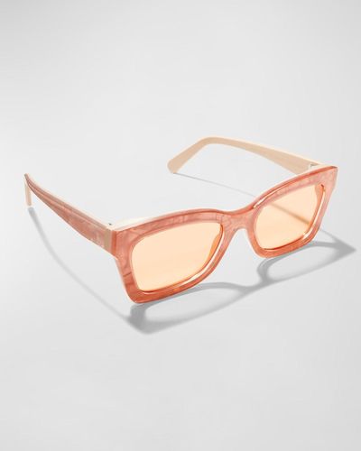 Zimmermann Prima Acetate & Metal Cat-Eye Sunglasses - White