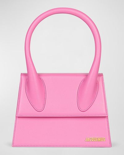 Jacquemus Le Grand Chiquito Leather Top-Handle Bag - Pink