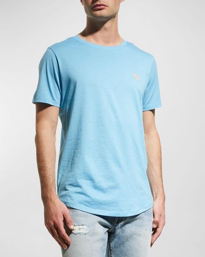 Jared Lang Dino Pima Cotton T-Shirt - Blue