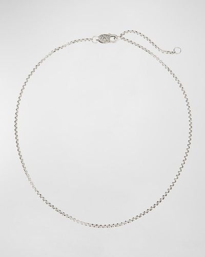 Konstantino Sterling Petite Rolo Chain Necklace - White