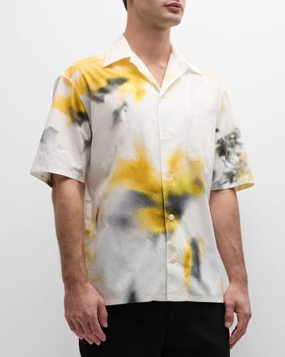 Alexander McQueen Obscured Flower Camp Shirt - Multicolor