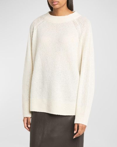 Co. Oversized Cashmere Crewneck Sweater - White