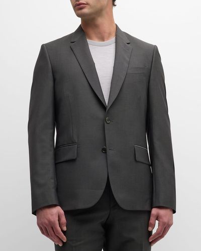 Paul Smith Wool-Mohair Two-Button Suit - Black