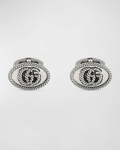 Gucci Double G Cufflinks - Metallic