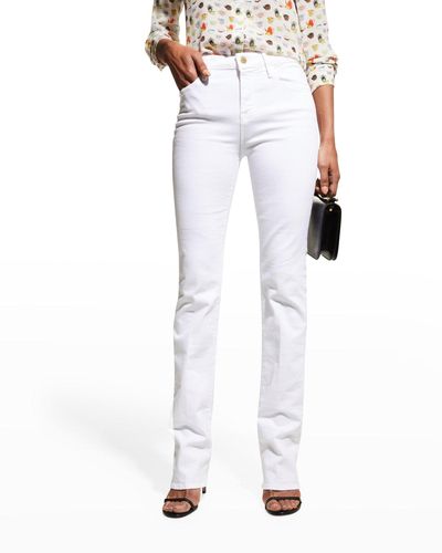 FRAME Le Mini Bootcut Jeans - White
