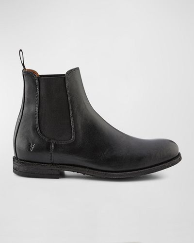 Frye Tyler Leather Chelsea Boots - Black