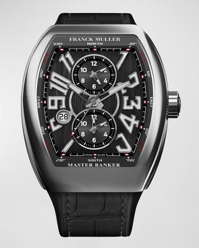 Franck Muller Stainless Steel Master Banker Vanguard Watch - Gray