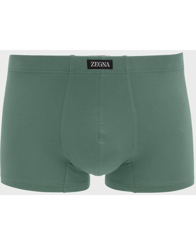 Zegna Micro-Modal Trunks - Green