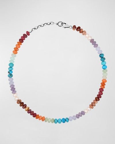 Sheryl Lowe Desert Sundown 8Mm Mix Beaded Necklace With Freshwater Pearls - Multicolor