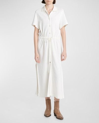 Golden Goose Resort Matilda Knit Shirtdress - White
