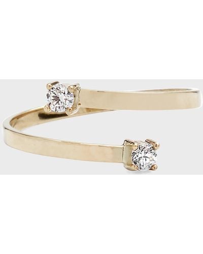 Lana Jewelry Solo Double Diamond Ring - White