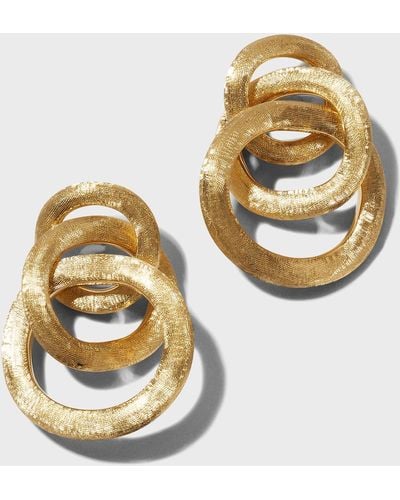 Marco Bicego 18K Jaipur Textured Link Earrings - Metallic