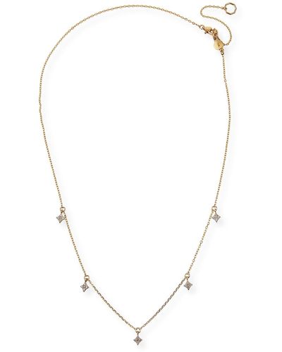 Stevie Wren 14K Four-Point Diamond Star Dangle Necklace - Multicolor