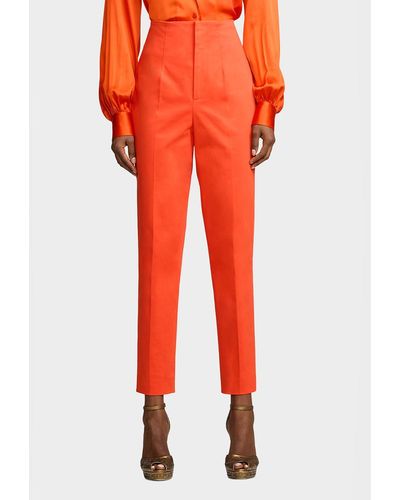 Ralph Lauren Collection Ramona Slim-Fit Pants - Orange
