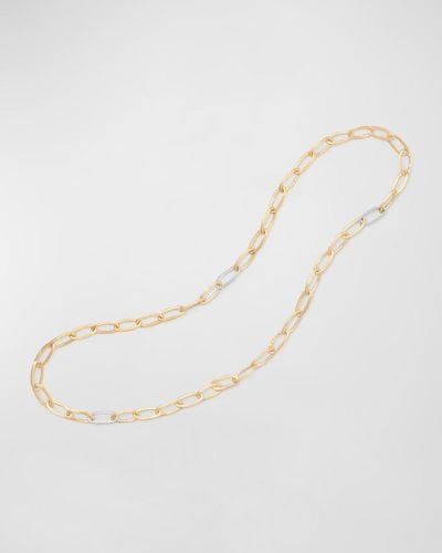 Marco Bicego 18k Jaipur Link Yellow Gold Necklace With Diamonds - Natural