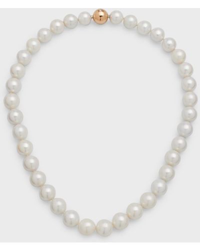 Utopia Freshwater Pearl Short Necklace, 10-12mm - White