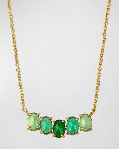 Tai Birthstone Pendant Necklace - Green