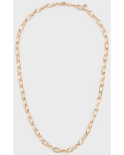 WALTERS FAITH 18k Rose Gold Oval Chain Link Necklace, 20"l - White
