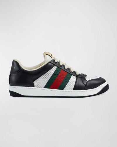 Gucci Screener Leather Sneaker - Black