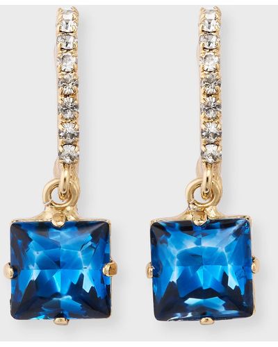 Rebekah Price Hoopla Drop Earrings - Blue