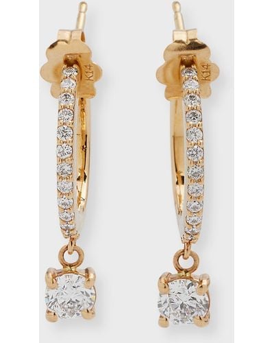Lana Jewelry Flawless Diamond Huggie Earrings - Metallic