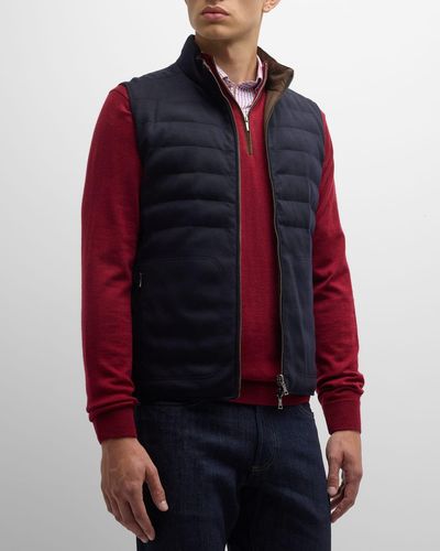 Peter Millar Excursionist Flex Reversible Knit Vest - Red