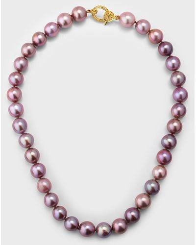 Margo Morrison 18" Edison Freshwater 10-12Mm Pearl Necklace - Pink