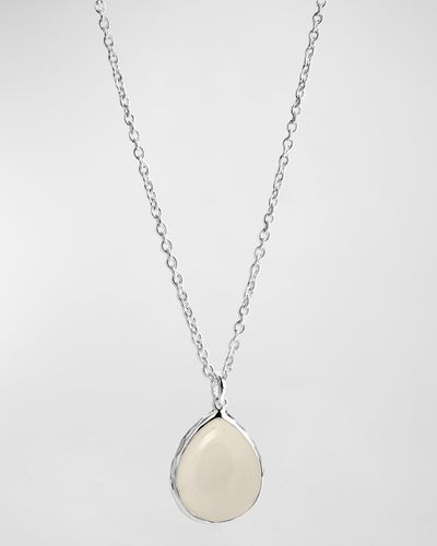 Ippolita Mini Teardrop Pendant Necklace - White