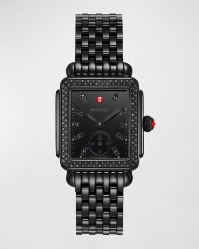 Michele watch store black face