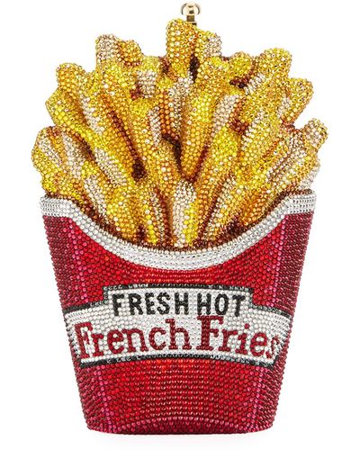 Swarovski French Fry Crystal Clutch Purse Evening Bag