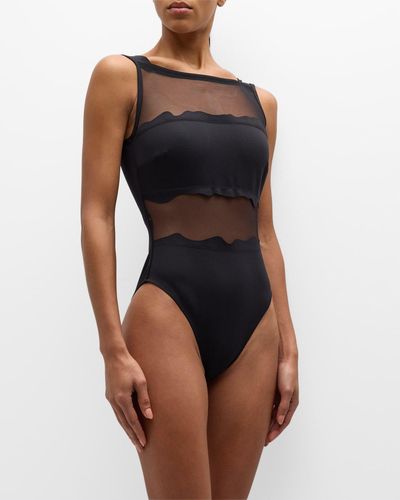 Shan Billy 3D One-Piece Swimsuit - Black