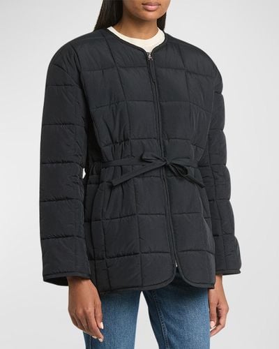 Co. Quilted Zip Jacket - Black