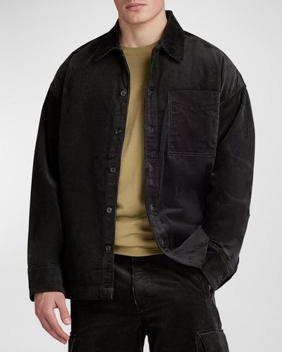 G-Star RAW Corduroy Boxy Shirt Jacket - Black