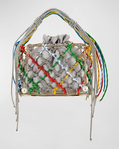 Rosantica Rope Net Box Top-Handle Bag - Multicolor