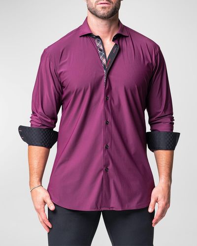 Maceoo Einstein Stretchflow Sport Shirt - Purple