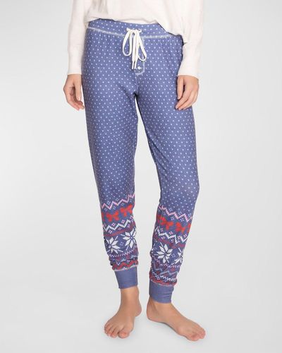 Buy a P.J. Salvage Womens Snowflakes Thermal Pajama Pants