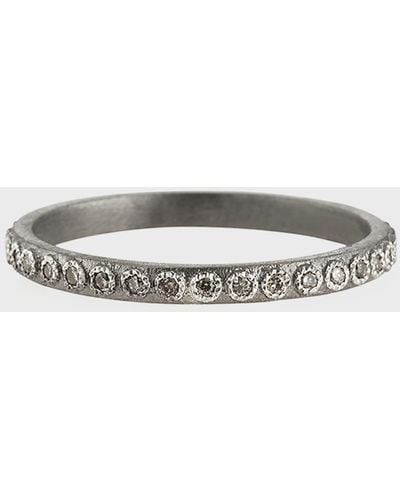 Armenta New World Stackable Ring With Champagne Diamonds - Metallic