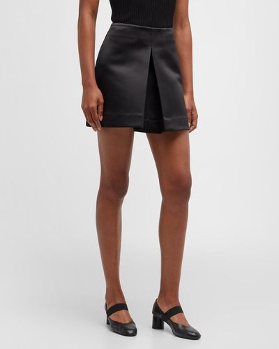 Co. Inverted Pleat Mini Skirt - Black