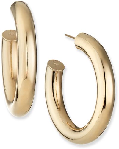 Kastel Jewelry Santorini 14k Gold Hoop Earrings - Metallic