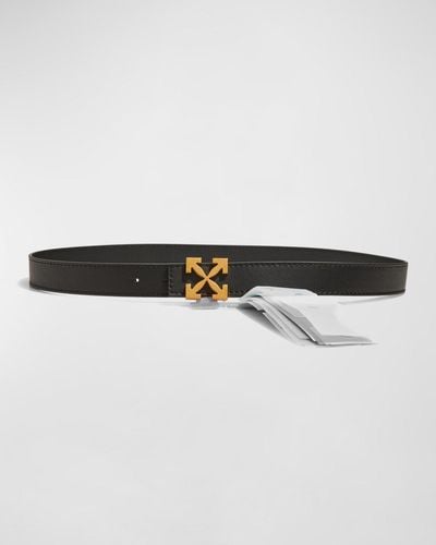 Off-White c/o Virgil Abloh Arrow Reversible Leather Belt - Black