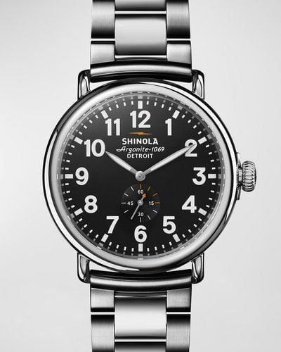 Shinola Runwell Bracelet Watch, 47Mm - Metallic