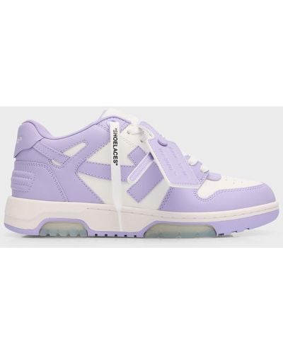 Off-White c/o Virgil Abloh Out Of Office Lace-up Sneakers - Purple