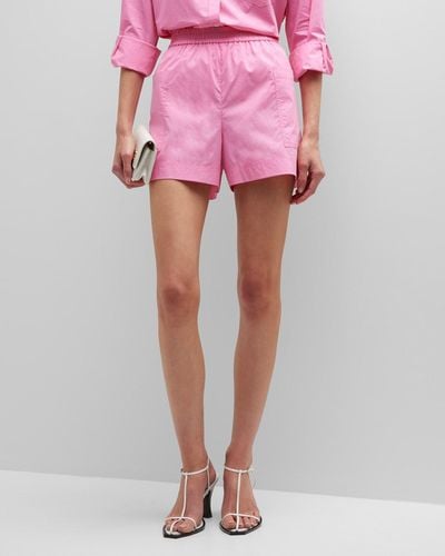 Rails High-Waisted Boxer Shorts - Pink