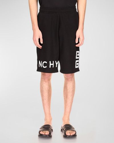 Givenchy Logo-Print Sweat Shorts - Black