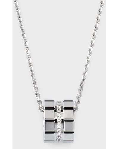 Chopard Ice Cube 18k White Gold Diamond Pendant Necklace