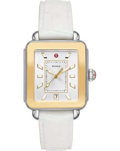 Michele Deco Sport Chronograoh Watch White Lyst