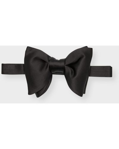 Tom Ford Large Silk Bow Tie - Black