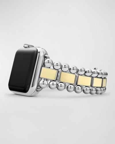 Lagos Smart Caviar 38Mm Apple Watch Bracelet - Metallic